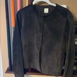 Woman’s brown suede jacket
